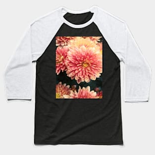 All Shades of orange fall chrysanthemums Baseball T-Shirt